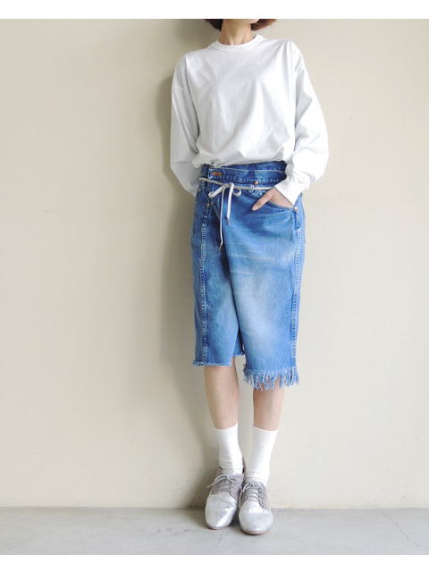 MAISON EUREKA REWORK BIGGY SHORTS デニム